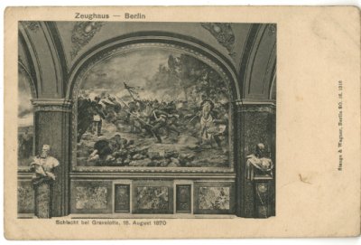 画像1: 絵葉書　Zeughaus-Berlin Schlacht bei Gravelotte, 18. August 1870