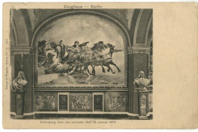 画像1: 絵葉書　Zeughaus-Berlin Uebergang uber das kurische Haff 19. Januar 1679