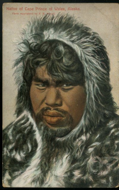 画像1: 絵葉書　Native of Cape Prine of Wales, Alaska.