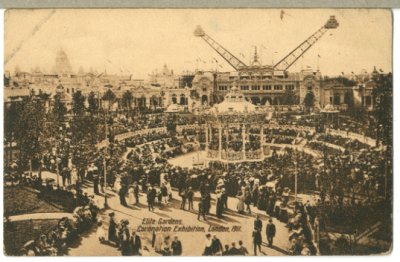 画像1: 絵葉書　Elite Gardens,Coronation Exhibition,London,1911.