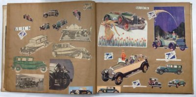 画像13: 1920~30年代の自動車イラスト・写真スクラップブック