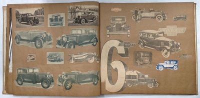 画像16: 1920~30年代の自動車イラスト・写真スクラップブック