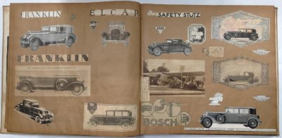 画像8: 1920~30年代の自動車イラスト・写真スクラップブック