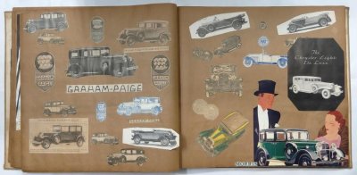 画像18: 1920~30年代の自動車イラスト・写真スクラップブック