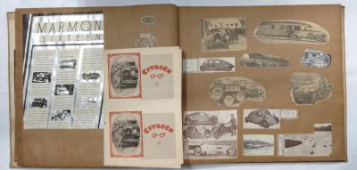 画像14: 1920~30年代の自動車イラスト・写真スクラップブック