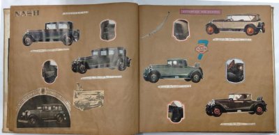 画像9: 1920~30年代の自動車イラスト・写真スクラップブック