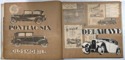 画像11: 1920~30年代の自動車イラスト・写真スクラップブック