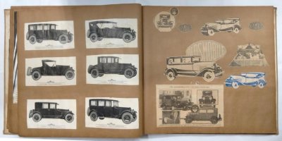 画像17: 1920~30年代の自動車イラスト・写真スクラップブック