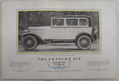 画像7: スチュードベーカー　アースキン/STUDEBAKER ERSKINE SIX 1927年頃カタログ【英語】