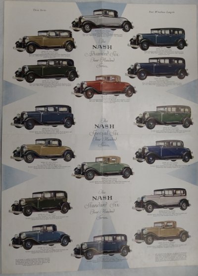 画像3: ナッシュ/NASH The New Four Hundred Series Enclosed Cars 1929年頃カタログ【英語】