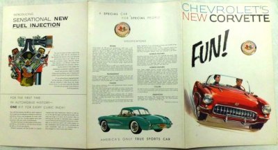 画像3: シボレー　コルベット/CHEVROLET'S NEW CORVETTE 1956年3つ折りカタログ【英語】