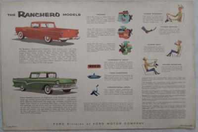 画像4: フォード/FORD RANCHERO 1957年カタログ【英語】