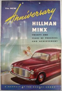 ヒルマン・ミンクス/HILLMAN MINX 1953年カタログ【英語】