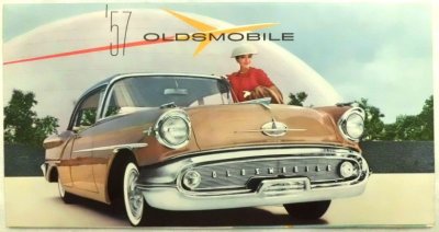 画像1: オールズモビル/OLDSMOBILE STARFIRE 98,SUPER 88,GOLDEN ROCKET 88, 1957年8つ折りカタログ【英語】