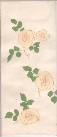 京都さくら井屋 木版絵封筒 白い薔薇