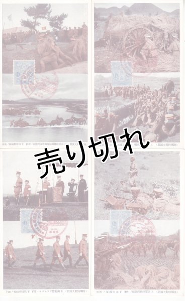 画像3: 絵葉書9枚セット　陸軍特別大演習実況　袋欠 (3)